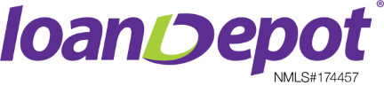 loanDepot-logo-Purple-Green-black background